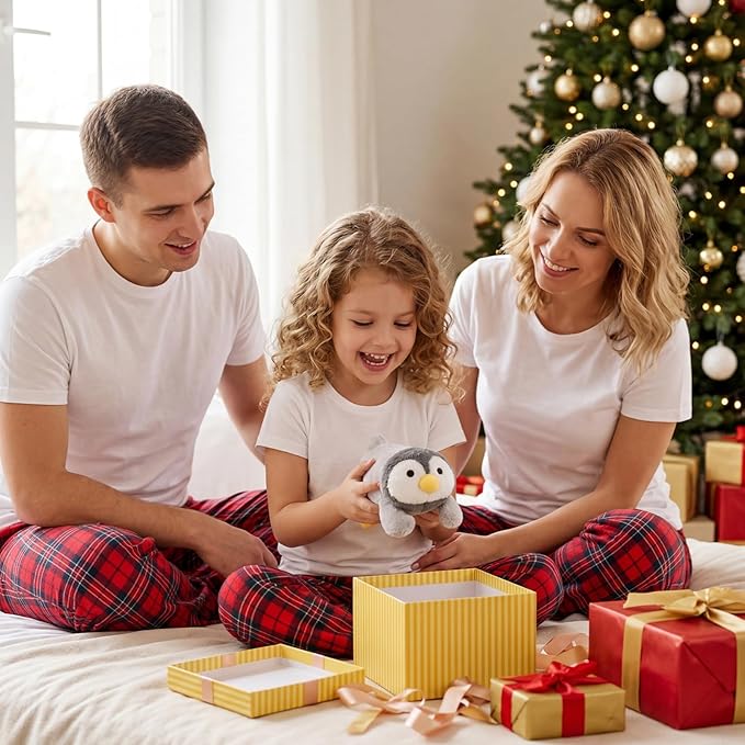 Weighted Penguin Stuffed Animal,10inch Weighted Plush Kawaii Penguin Stuffed Animal,Soft Penguin Plush Toy Huggable Weighted Plushie Pillow Gifts for Kids Girls Boys