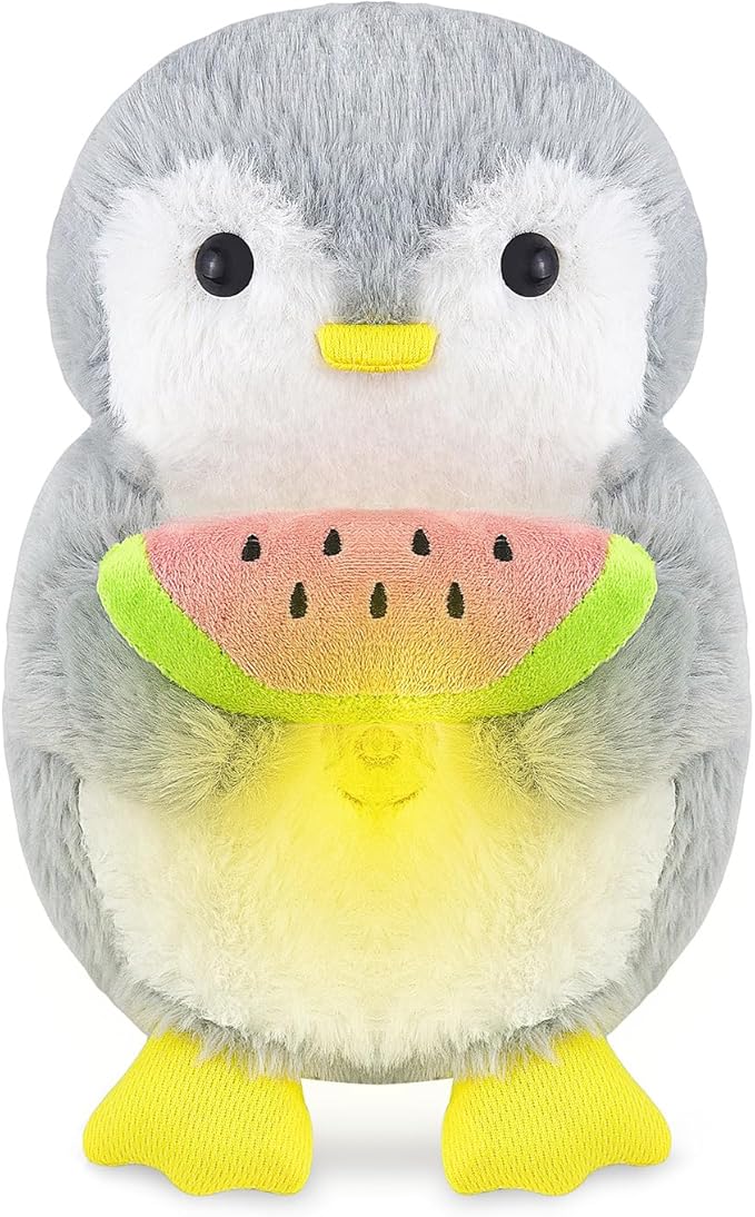 rytopt Breathing Stuffed Animal, Upgraded Version, No Breathing Movement in Its Abdomen, 4 Gear Adjustment, Volume Control, with Music & Lights