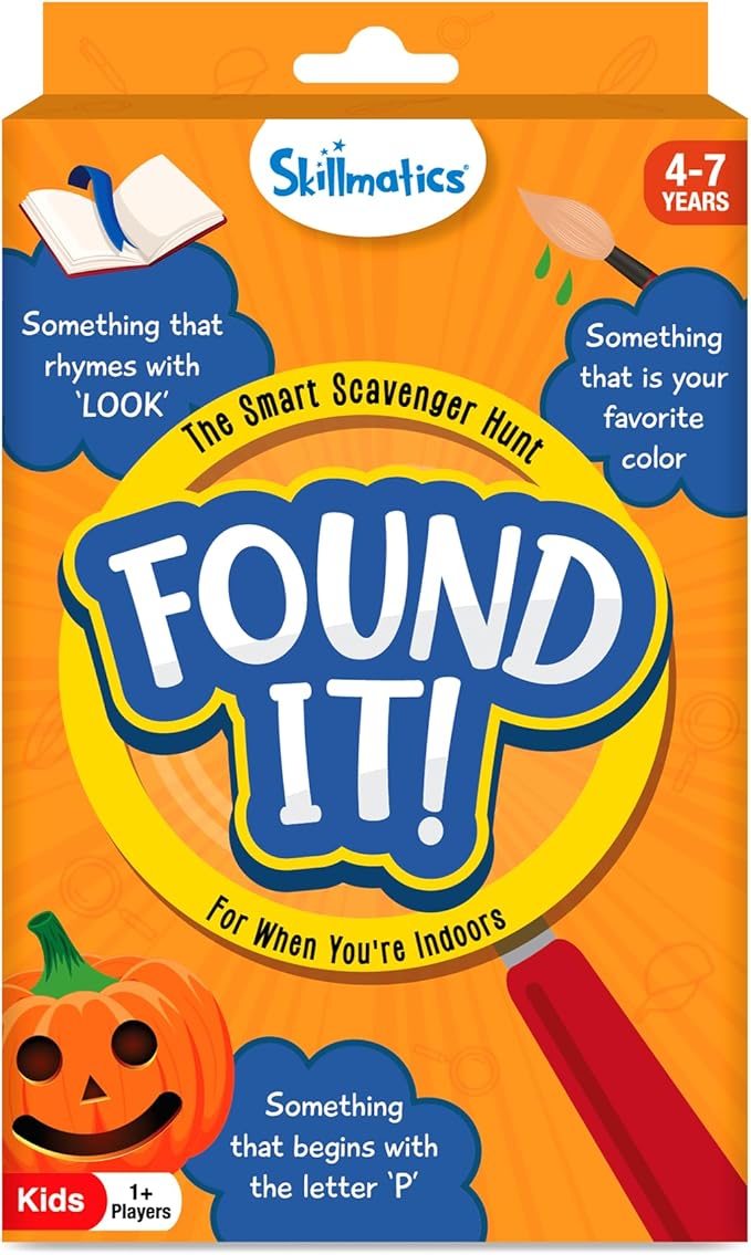 Skillmatics Scavenger Hunt Card Game - Found It, Educational Game, Perfect for Home, School, Travel, Playdates & Party Games, Gifts for Kids and Families, Screen-Free Fun for Ages 4, 5, 6, 7