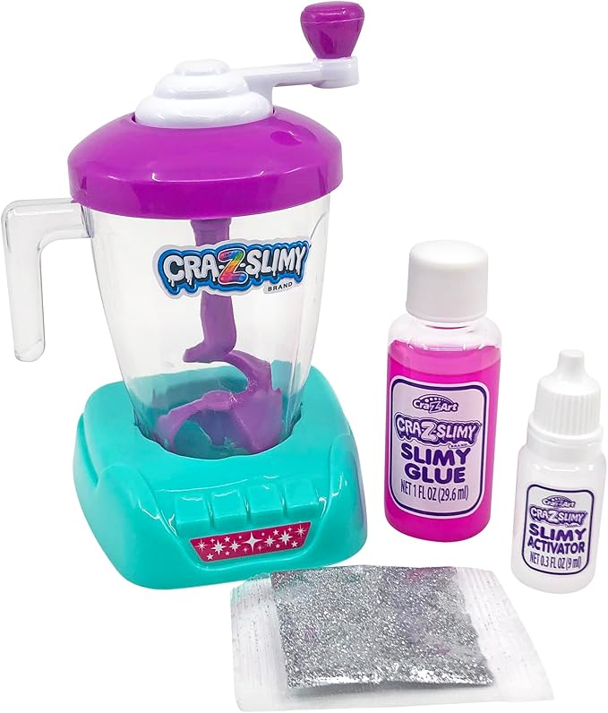 Craz-Slimy Crazy Blendz DIY Slime Making Mixer - Assorted Colors - Kids DIY Slime Craft Kit, Easter Basket Stuffer, 5" x 3.25" (Pack of 2)