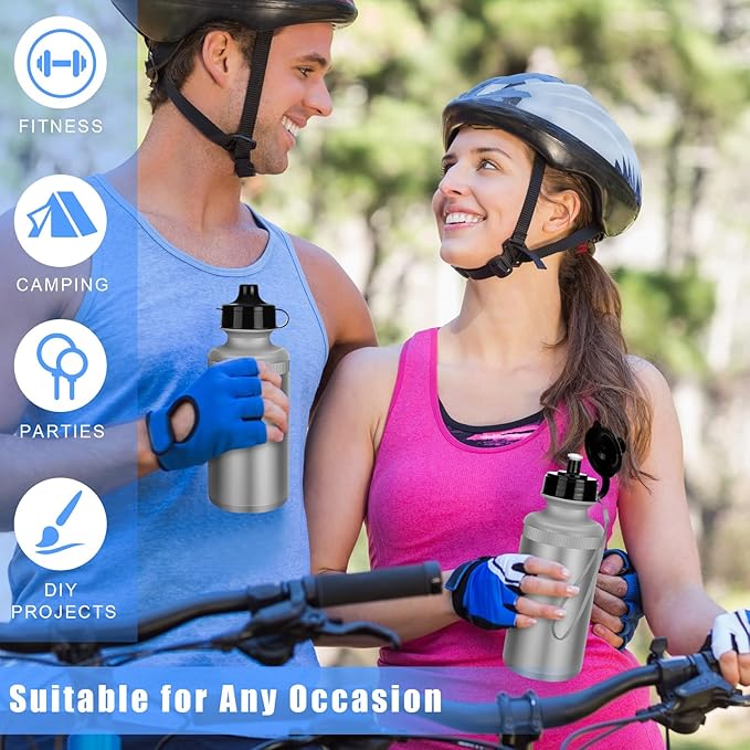Zubebe 36 Pcs Sports Water Bottles Bulk Squeeze Reusable Bpa-free Plastic Water Bottles End of the Year Gifts Summer Gifts for Students School Travel Hiking Cycling Event Team Gift