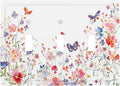 Colorful Flower Watercolor Floral Butterfly Bird Decorative Switch Plates 3 Gang Wall Plate Triple Toggle Light Switch Cover Faceplate Electrical Wall Panels for Bedroom Living Room Decor