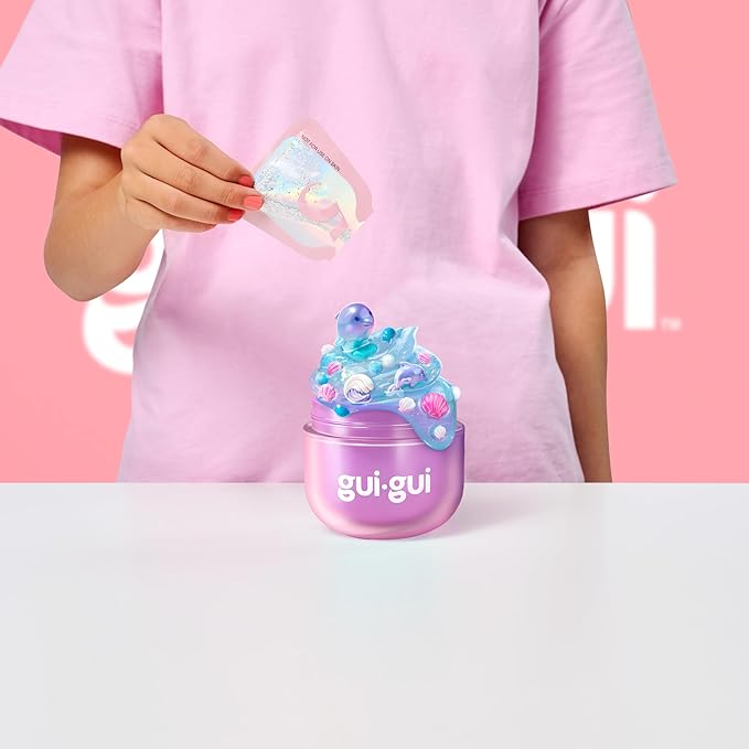 GUI GUI Slime Kit - Scented 2-Pack Bundle, Clear & Gloss, 5 Step DIY Process to Customize Your Ultimate Glow-Up, Resealable and Reusable Container, ASMR Experience, Slime Making Kit