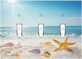 Decorative Switch Plates Summer Beach Colorful Seashell Starfish 3 Gang Wall Plate Triple Toggle Light Switch Cover Faceplate Electrical Wall Panels For Kids Room Nursery Decor