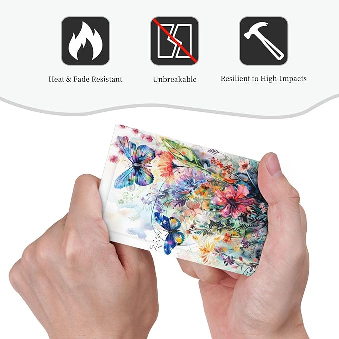 Light Switch Cover Watercolor Colorful Floral Butterflies Wildflowers Decorative Switch Plates 1 Gang Blank No Device Outlet Covers Electrical Wall Plates for Bathroom Bedroom Decor