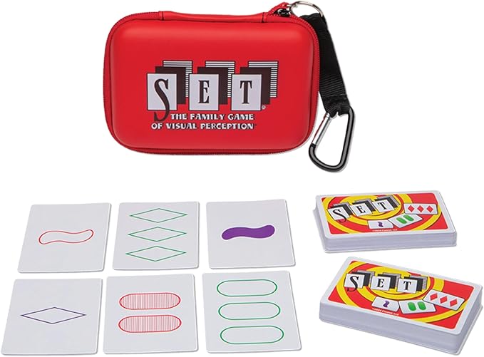 Set Card Games for Kids - Travel Case Bundle, Cards Included, Fun Family Games, Travel, Memory, Learning, Multi-Player, Ages 6+