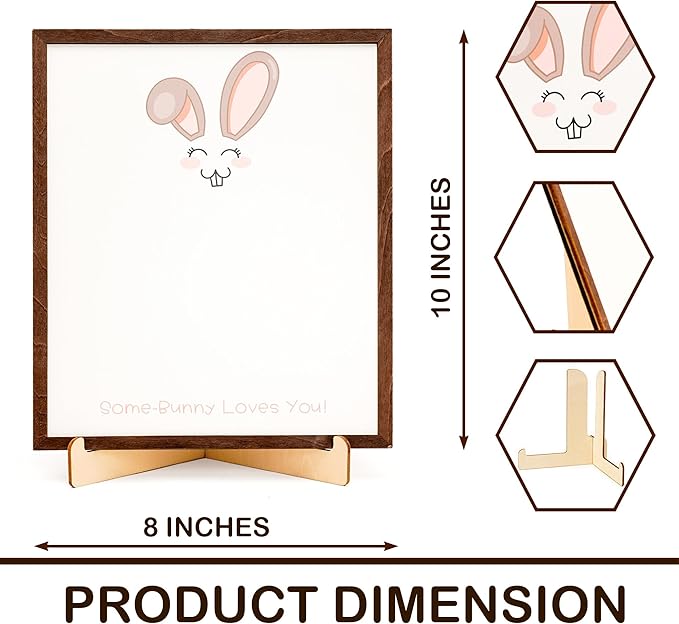 Easter Bunny Footprints, Baby First Easter, Newborn Footprint Kit, Baby Keepsake, Some-Bunny Loves You, Framed Gift for New Mom, Nursery Decor, Infant Memory DIY Footprint Art Display