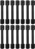 Bates- Child Safety Strap Locks, 14 Pack, Black Baby Cabinet Locks, Toilet Locks Baby Proof, Child Proof Drawer Locks, Cabinet Baby Locks for Cabinets, Child Proof Cabinet Locks, Drawer Child Locks