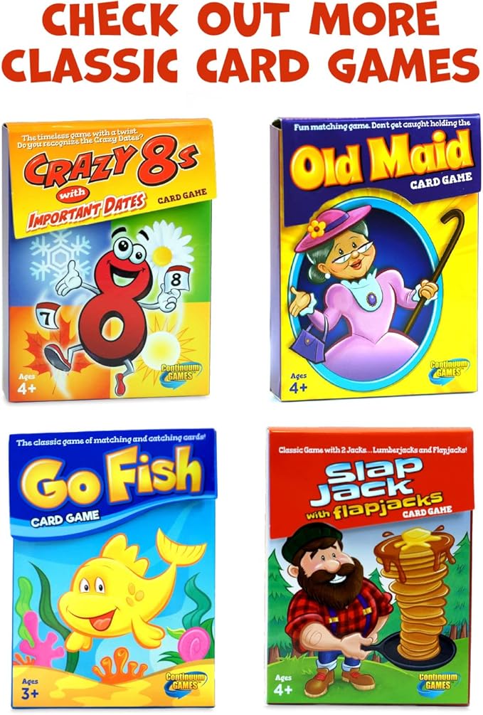 Continuum Games Slap Jack Flap Jacks Card Game - Kids Age 4 & Up