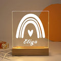 Personalized Table Lamp, Rainbow Night Lights, Fairy Lights, Bedside Lamp, Night Light for Kids, Bedroom Decor, Desk Lamp, Light Decor, Custom Name