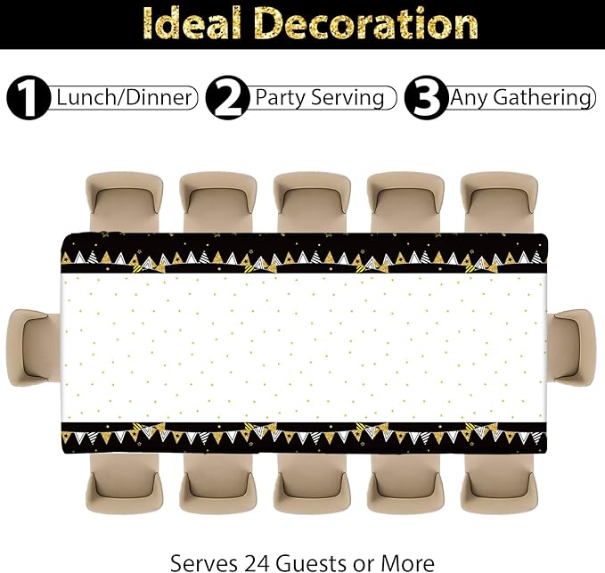 We Will Miss You Party Decorations Serve 24 Guests Going Away Party Disposable Plates Napkins Tablecloth Farewell Dinner Tableware Black and Gold Goodbye Party Supplies for Leaving Retirement Party