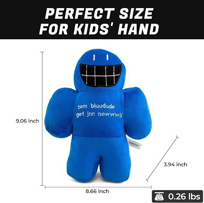 Forsaken Chance Giant Blue Plush Toy – Soft Giant Character Plush Stuffed Animal, Cute Blue Chance Collectible Plushie Gift for Kids and Gamers