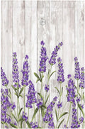 Purple Lavender Rustic Wooden Flowers Floral Plant Light Switch Cover Plate 1 Gang No Device Blank Electrical Wall Plates Faceplate Decorative Switch Plate Covers for Farmhouse Living Room Decor