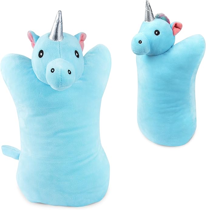 Cloudz Plush On Hand Kids Travel Pillow Pal - Unicorn