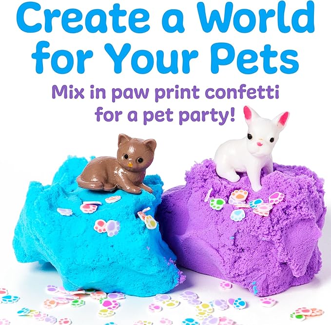 Creativity for Kids Sensory Minis Pets Kit | Cloud Clay Sensory Toy for Kids | Spring Crafts | Mess-Free, Screen-Free Travel Activity for Kids (Ages 3+)
