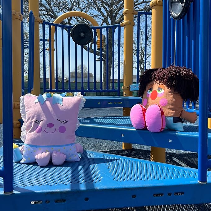 Big Shoe Plush - 2-in-1 Toy & Pillow, 80's Nostalgic Plush Pal Reimagined, Soft Stuffed Rectangular Character, Cozy Nap & Play Design