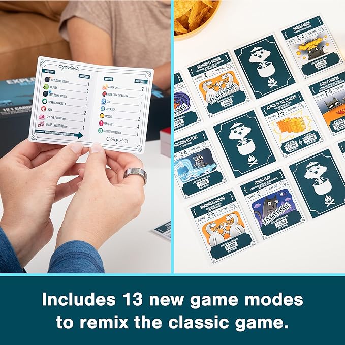 Exploding Kittens Recipes for Disaster 2-5 Players - Ages 7+ - Party & Family Card Game for Kids & Adults