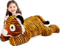 IKASA Giant Tiger Stuffed Animal Plush Toy,Large Cute 30" Jumbo Soft Toys,Huge Big Size Plushy Fluffy Fat Oversized Plushie,Gifts for Kids