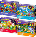 QUOKKA 4x60 Piece Puzzles for Kids Ages 4-6 – Glow-in-The-Dark Puzzles for Kids 4-8 I Farm Bugs Tropical & Ocean Animals I Fun Educational Toddler Puzzle for Boys & Girls – Educational Game Toys Gift