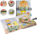 Taf Toys Busy Book for Toddlers 1-3 - Montessori Activity Book with 12 Sensory Learning Activities - Develops Fine Motor Skills and Early Numeracy Through Play