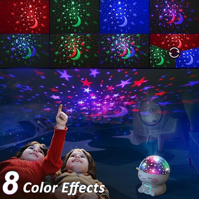 Star Projector Night Light for Kids,Baby Light Projector with Timer 360° Rotation,Girls Boys Night Lights for Bedroom,Starry Night Light Projector for Kids Room Decoration,Gift for Toddler Teens.