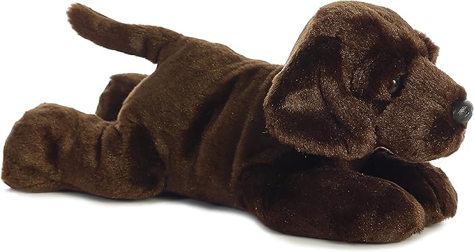 Aurora® Adorable Flopsie™ Max™ Chocolate Lab Stuffed Animal - Used to Create Imaginative Play Adventures - Perfect for Birthdays, Kids and Adults, All Ages - Brown 12.5 Inches