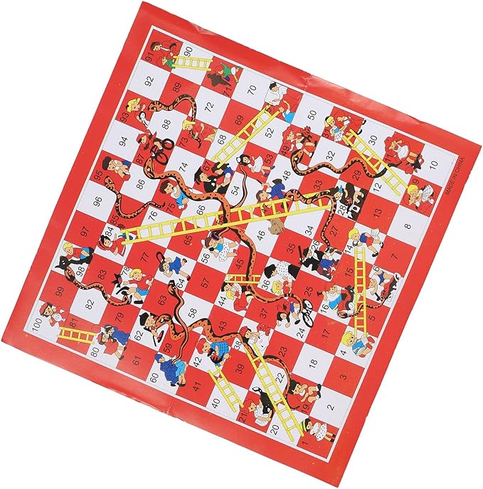 Snake and Ladder Chess Challenging Fun Enhance Relationship Board Game Set for Children and Family Perfect for Outdoor Travel Compact Size Enhances Logical Thinking