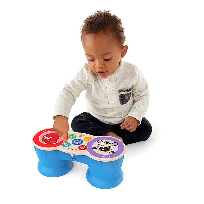 Baby Einstein First Tunes Drum & Shakers Musical Gift Set, with Maracas and Toy Drum, Ages 6 Months and Up
