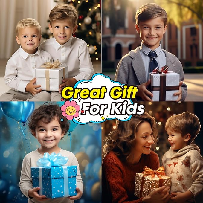 Washable Markers Set with Glitter Pencil Case, Art Supplies for Kids Ages 4-6-8, Arts Crafts Travel Coloring Kit for Boys 4 5 6 7 8 Year Old Birthday Gifts
