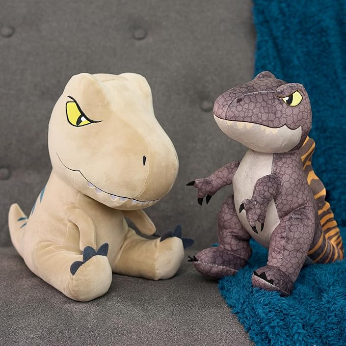 JURASSIC WORLD Rebirth Weighted Comfort Plush T. rex, 12 Inch Weighted Dinosaur Plush, Boys and Girls, Ages 3 and up, Kids Toys for Ages 3 Up by Just Play