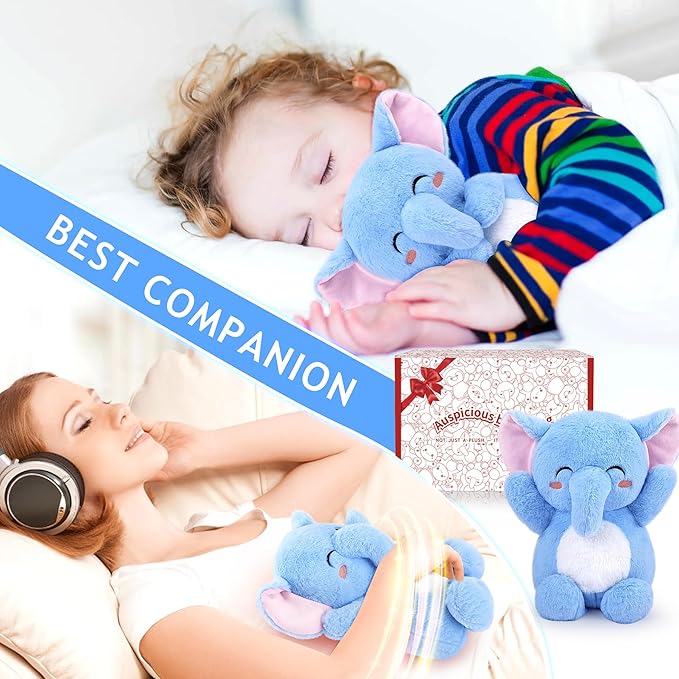 Elephant Microwavable Heating Pad-1.2lb Heating Pads for Cramps &Period Pain Relief for Women & Kids,Soft Pillow Plush Toy,Heatable Stuffed Animals, Bedtime Gift for Women Kids Stuffed Animals