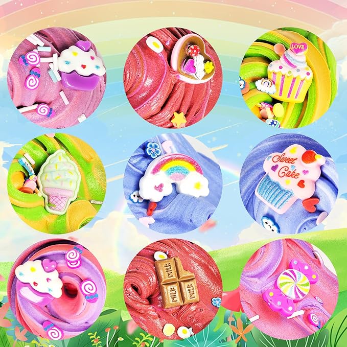 15pack Butter Slime Kit for Girl Boys, Party Favors, Fidget Toy, Stocking Stuffers for Kids 6 7 8 9 10 11 12 Years Old
