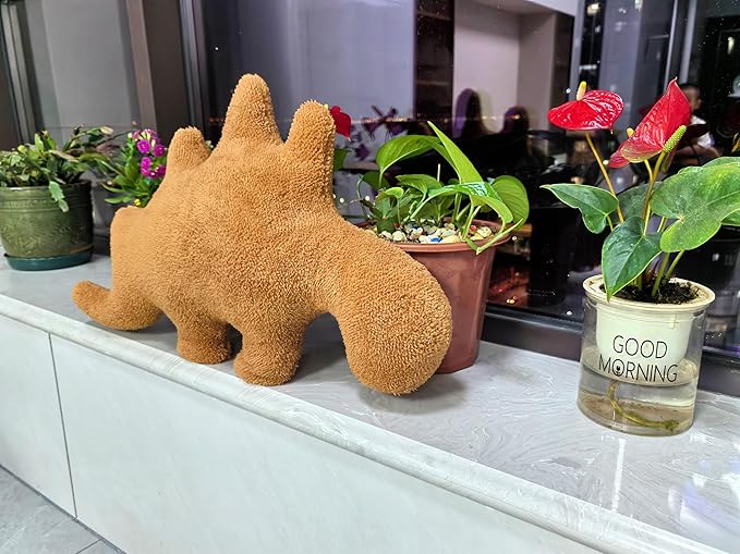 24 inch Large Stegosaurus Dino Nugget Pillow, Chicken Nugget Plush Dinosaur Theme Party Decoration Birthday Gift for Kids