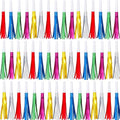 48 Pcs Party Blowers, New Years Eve Noise Makers, Gold Noise Makers Horns for Baby Shower, Kids Birthday, New Year Party Favor - Multicolor
