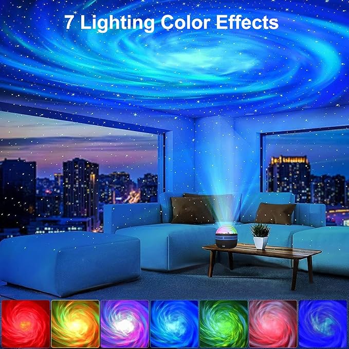 MAXROCK Black Hole Galaxy Projector, Night Light with Remote Control for Kids Bedroom, Sensory Lights for Adults Room Aesthetic, Party