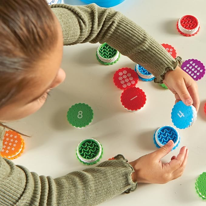 Learning Resources Mini Number Treats, Number Recognition, Counting Skills, Cookies Toys, Montessori Fine Motor Skills, Math Manipulatives, Gifts for Boys and Girls