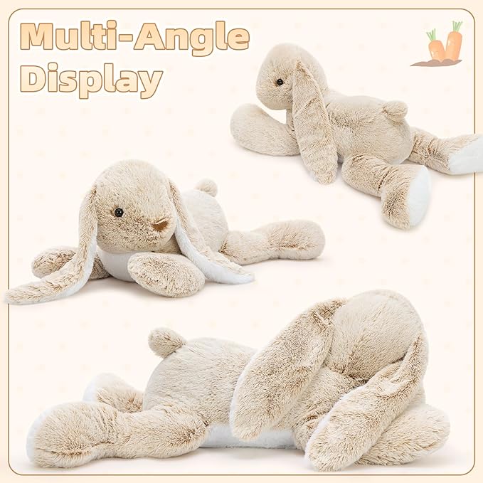 BENINY Large Bunny Stuffed Animal 31", Giant Rabbit Plush Toy for Girls Boys Kids, Big Cuddly Easter Gift for Girl Chirstmas Birthday