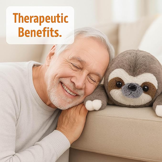 Cuddle Buds 5lbs Weighted Sloth Stuffed Animal for Sensory Needs, 20'' Sloth Plush Large, Weighted Stuffed Animals for Adults, Soft Plush Toy Gift for Kids and Adults, Giant Plushies