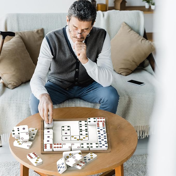 Keeping Busy Match the Dots Dominos Activity Kits for Dementia Patients | Dementia Activities for Seniors Alzheimers Products for Elderly Gifts | Memory Games for Adults Gifts for Elderly Men & Women