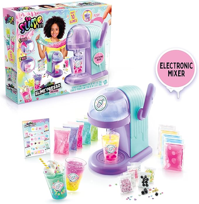 Canal Toys So Slime Slime’Licious Slime’Spresso Machine; Brew a Cuppa’ Stretchy Slime; Mixing Slime'spresso Has Never “Bean” So Much Fun; Simply Mix to Make 10 'Slimes; 5 Premade 'Slimes; Ages 6+