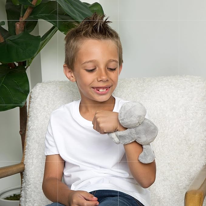HUGIMALS Hug Babies Sam the Sloth Cute Mini Plush Stuffed Animal Bracelet for Kids | Soft & Cuddly Portable Comfort Adorable On-The-Go Companion for Travel School & Adventures Ages 2+