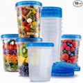 Tafura 10 Pack 32 Oz Freezer Storage Containers Leak-Proof - BPA Free Soup Containers with Lids - Reusable Freezer Containers for Food with Twist Top Lids - Ideal for Meal Prep, Leftovers & Pantry