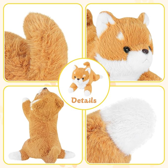 YOUBLEK 19Inch 3 Pounds Dog Weighted Stuffed Animals, Cute Realistic Puppy Stuffed Animal, Sensory Comfort Plush Throw Pillow Toy, Adults Kids Youth Dog Plush Gift