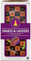 Ambassador Merchant Folding Wood Snakes & Ladders Set, Brown, Tg1903, L