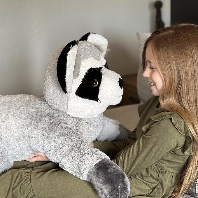 BENINY Giant Raccoon Plush Stuffed Animal 30" - Oversized Raccoon Pillow Plushies - Fluffy Big Stuffed Racoon Toy Birthday Gifts for Kids - Sweet Companion