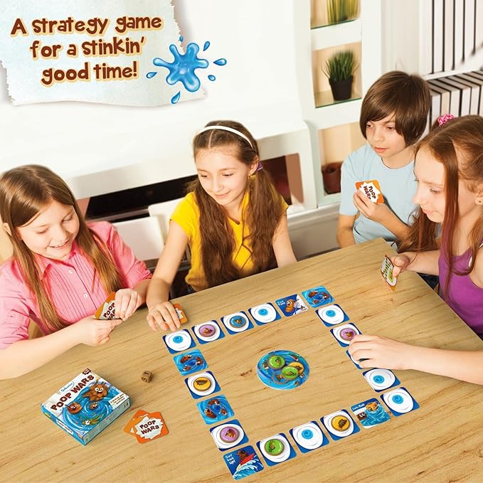 Skillmatics Card Game - Poop Wars, Fun & Fast-paced Game of Strategy, Party Game for Kids, Girls & Boys Ages 6, 7, 8, 9 & Up