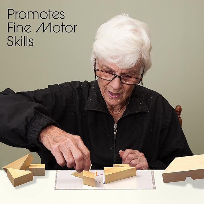 Keeping Busy Tangrams With Templates Dementia Activities for Seniors Brain Games for Adults Dementia Products for Elderly Alzheimers Products for Elderly Memory Games for Seniors Alzheimers Activities