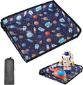 Airplane Kids Travel Tray for Toddler Car Seat - Toddler Tray for Plane or Train - Travel Essential Must-Haves and Flying Supplies - Blue Space