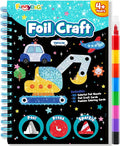 FUNNYB&G Foil Art Crafts for Kids Ages 4-8: Mother's Day 2026, Birthday Gift for Boys, Art and Crafts Supplies, Party Favors, Creative Toys for Boys 4 5 6 7 8 9 Years Old (Vehicle)