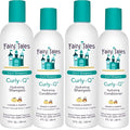 Fairy Tales Curly Q Hydrating Kids Shampoo 12oz and Conditioner 8oz - Paraben, Sulfate, Gluten, and Nut Free - For All Curl Types Including Multi Cultural Hair (4 Pack)